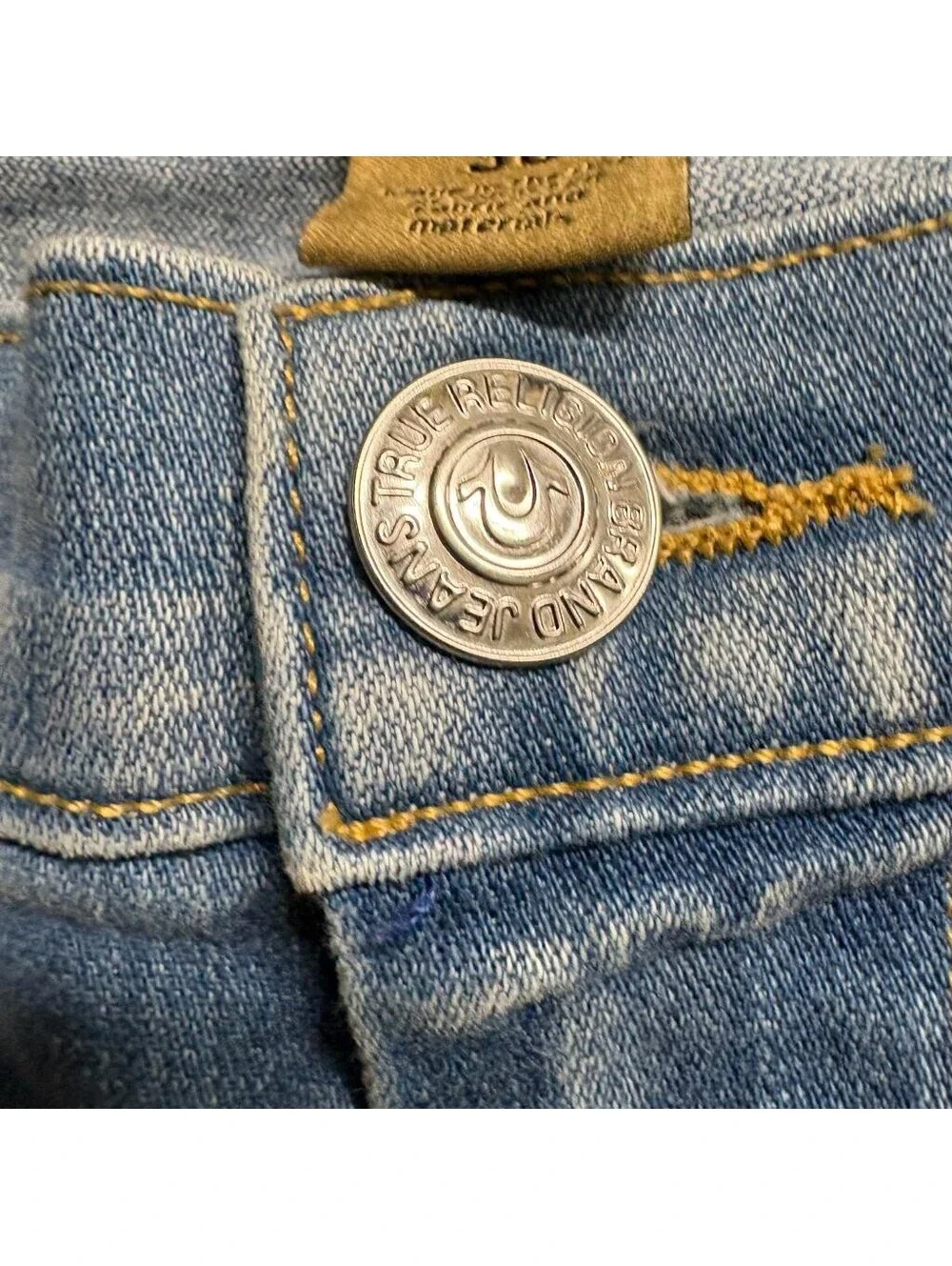 True Religion Audrey Slim Boyfriend Jeans Womens Size 30 Blue Denim Stretch USA